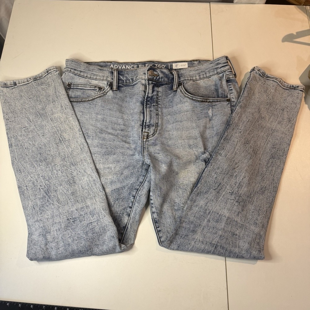 Men's Jeans 38x30 Arizona Advance Flex 360 Skinny Blue Denim